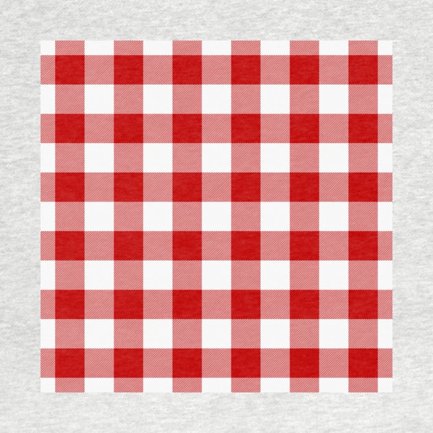 Buffalo Check Rob Roy Red White Christmas Plaid by terrybain